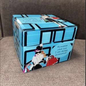 Fashion Jewelry Trinket Box No Matter Size I Always Accessorize 4"x4.5”x5”
